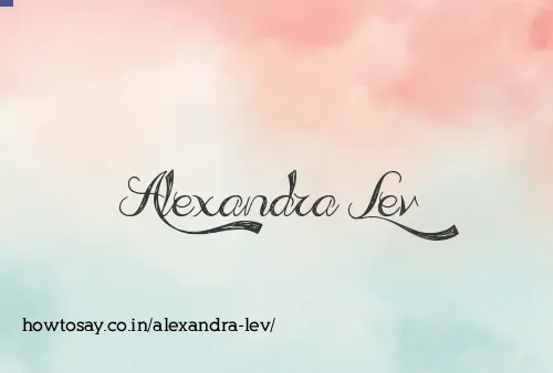 Alexandra Lev