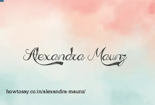 Alexandra Maunz