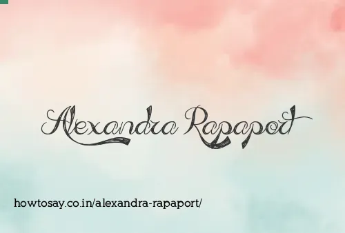 Alexandra Rapaport