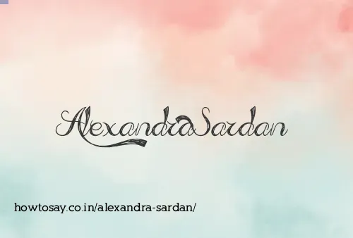 Alexandra Sardan