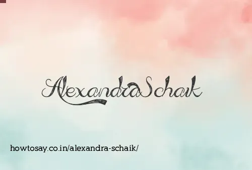 Alexandra Schaik