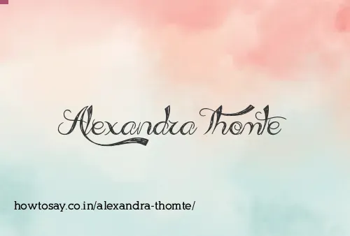 Alexandra Thomte