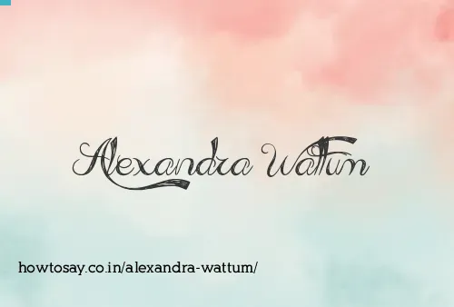 Alexandra Wattum
