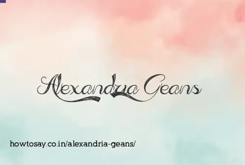 Alexandria Geans