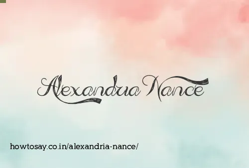 Alexandria Nance