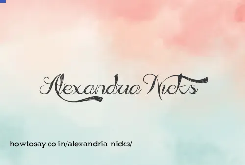 Alexandria Nicks