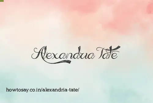 Alexandria Tate