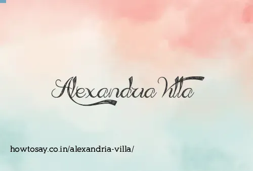 Alexandria Villa
