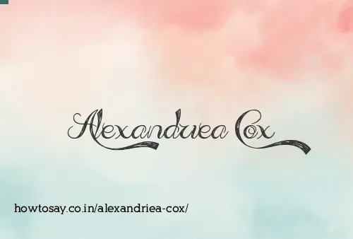 Alexandriea Cox