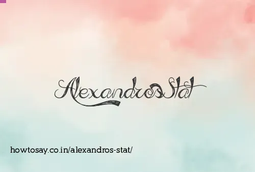 Alexandros Stat