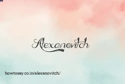 Alexanovitch