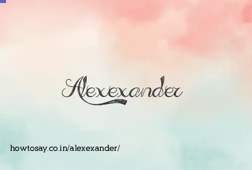 Alexexander