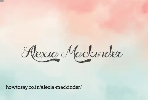 Alexia Mackinder