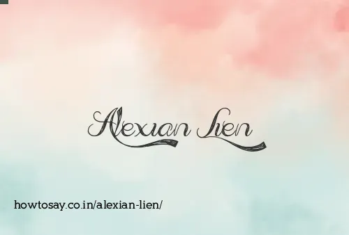 Alexian Lien