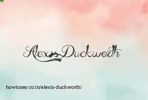 Alexis Duckworth