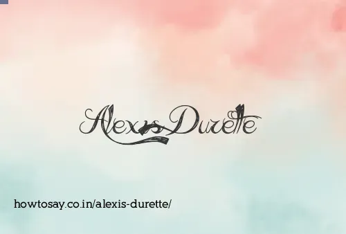 Alexis Durette