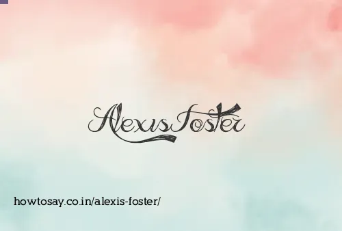 Alexis Foster