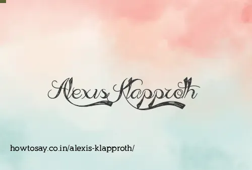 Alexis Klapproth
