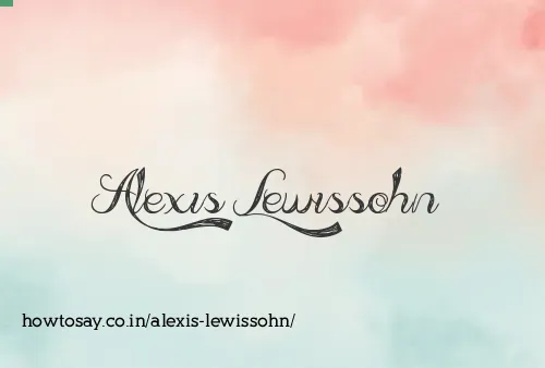 Alexis Lewissohn