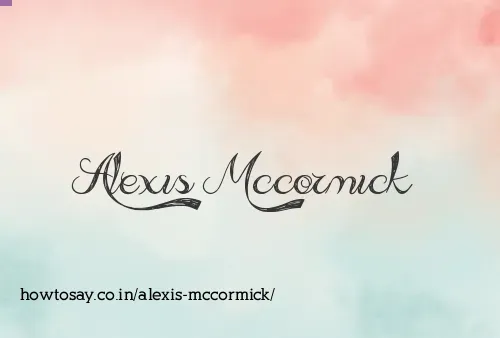 Alexis Mccormick