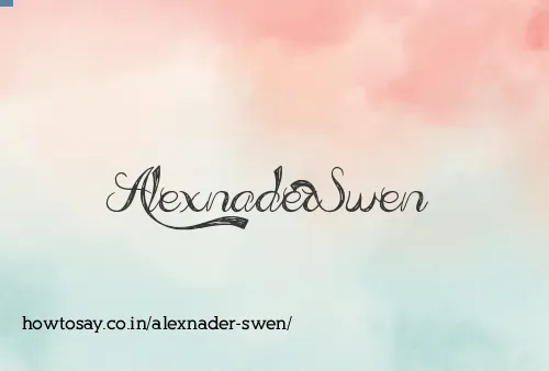 Alexnader Swen