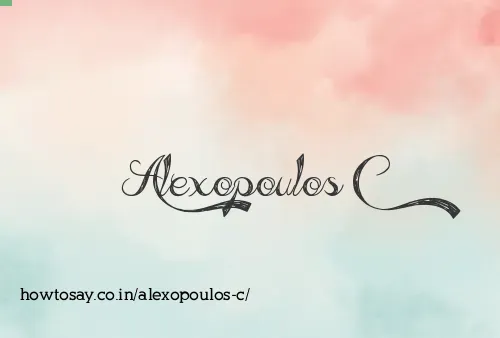 Alexopoulos C