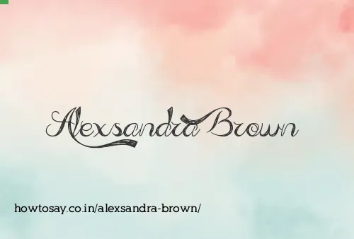 Alexsandra Brown