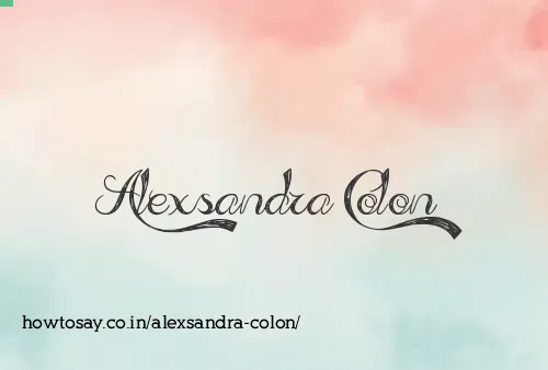 Alexsandra Colon
