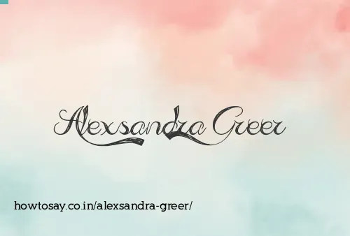 Alexsandra Greer