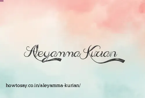 Aleyamma Kurian