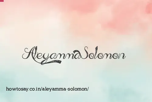 Aleyamma Solomon