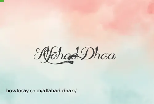 Alfahad Dhari