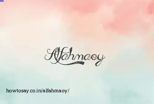 Alfahmaoy