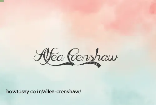 Alfea Crenshaw