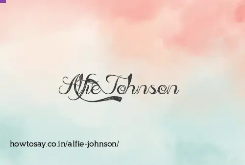 Alfie Johnson