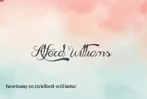 Alford Williams