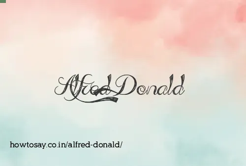 Alfred Donald