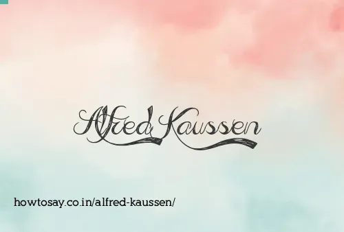 Alfred Kaussen
