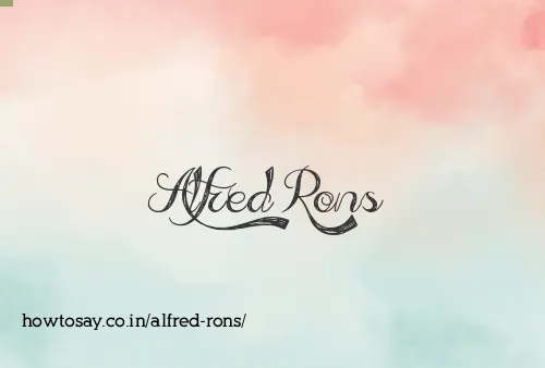 Alfred Rons