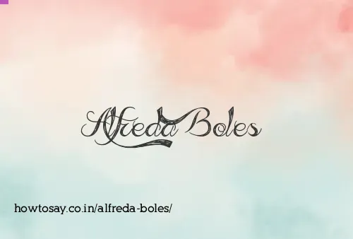 Alfreda Boles