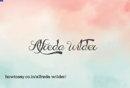 Alfreda Wilder