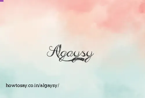 Algaysy