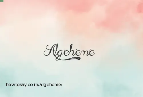 Algeheme