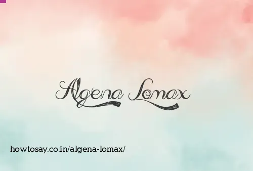Algena Lomax