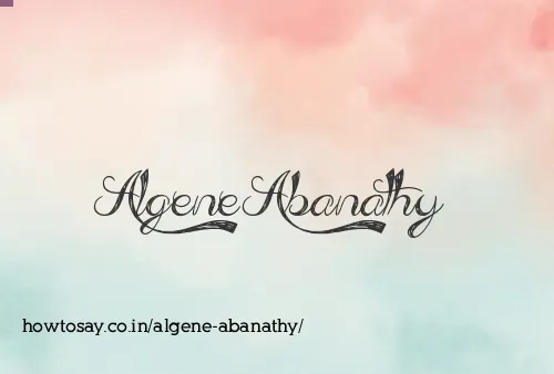 Algene Abanathy