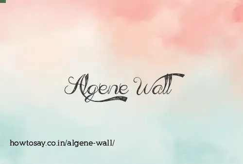 Algene Wall