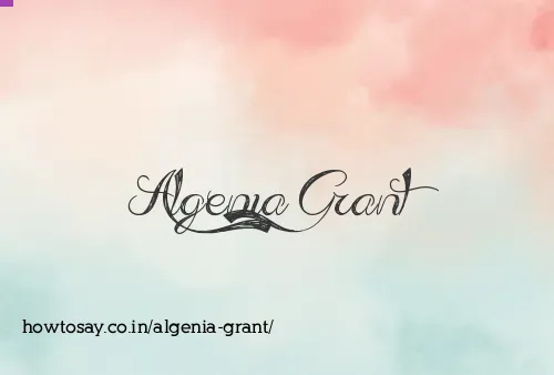 Algenia Grant