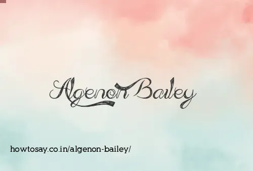 Algenon Bailey
