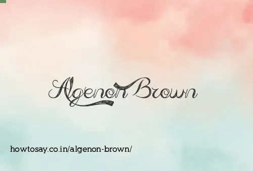 Algenon Brown