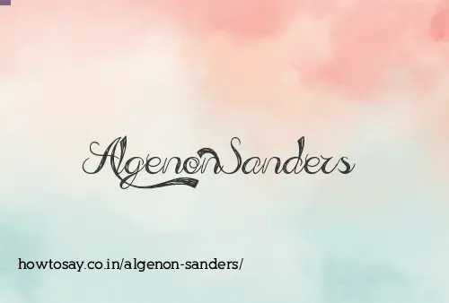 Algenon Sanders
